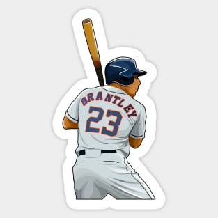 Michael Brantley #23 Bats Ready Sticker